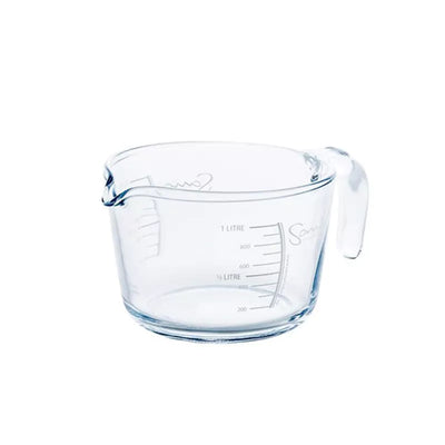 Foto des Sana 707 1-Liter Glas-Saftbehälters mit weißem Hintergrund