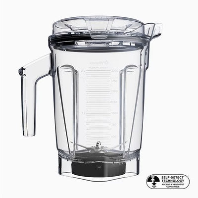 Vitamix ASCENT 2l-LowProfile Tritan Mixbehälter Leer mit Deckel. 